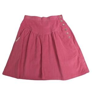 Vintage Pink Corduroy Mini Skirt